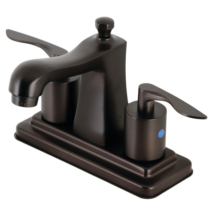 Kingston Brass FB4645SVL Serena 4-Inch Centerset Bathroom Faucet with Retail Pop-Up, Oil Rubbed Bronze