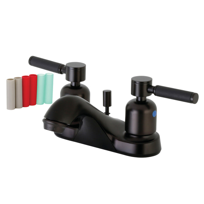 Kingston Brass FB5625DKL 4 in. Centerset Bathroom Faucet, Oil Rubbed Bronze