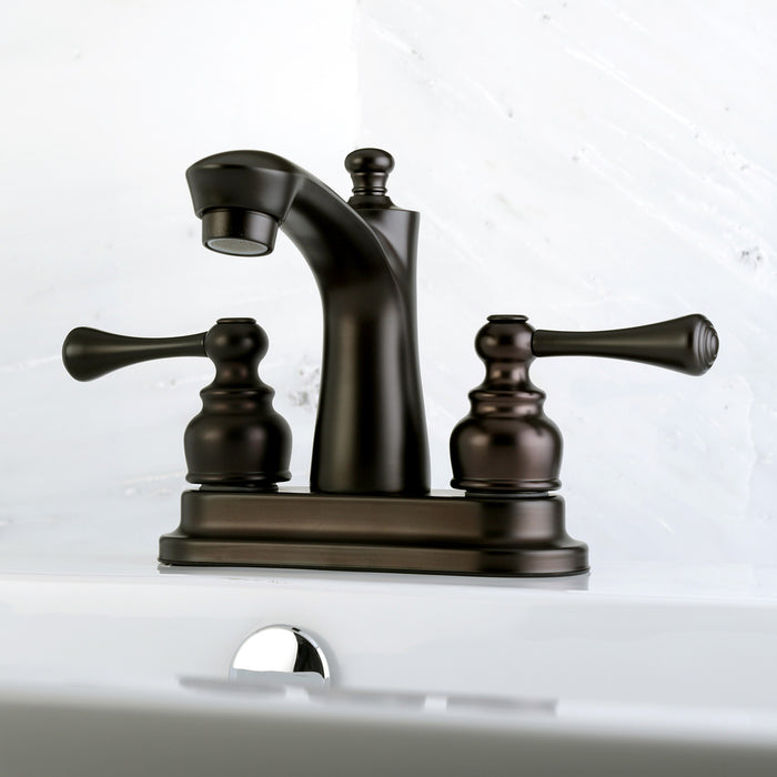 Kingston Brass FB7625BL 4 in. Centerset Bathroom Faucet, Oil Rubbed Bronze