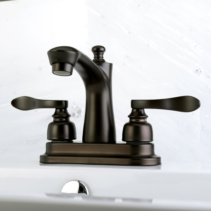 Kingston Brass FB7625NFL 4 in. Centerset Bathroom Faucet, Oil Rubbed Bronze