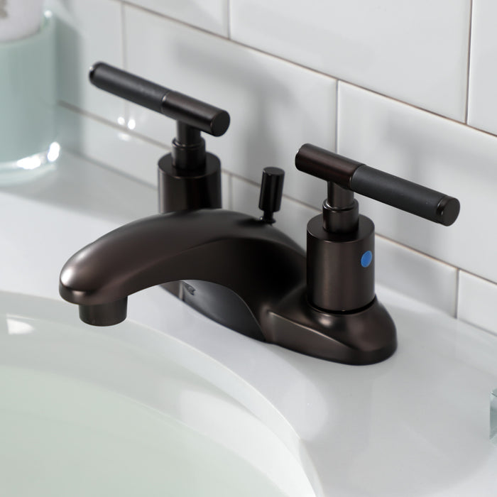 Kingston Brass FB8625CKL Kaiser 4 in. Centerset Bathroom Faucet with Pop-Up Drain, Oil Rubbed Bronze