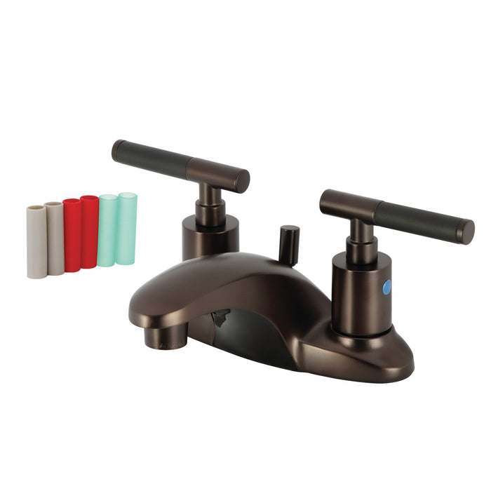 Kingston Brass FB8625CKL Kaiser 4 in. Centerset Bathroom Faucet with Pop-Up Drain, Oil Rubbed Bronze