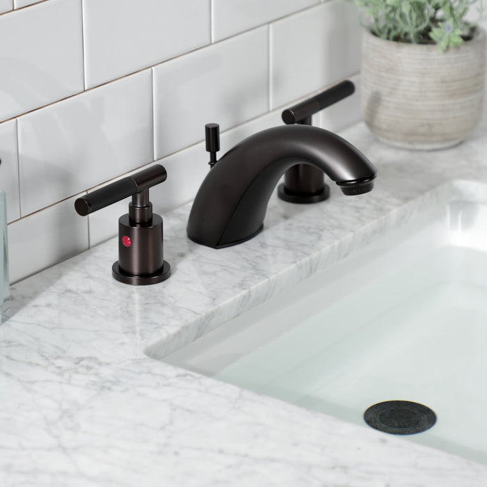 Kingston Brass FB8955CKL Kaiser Widespread Bathroom Faucet with Pop-Up Drain, Oil Rubbed Bronze