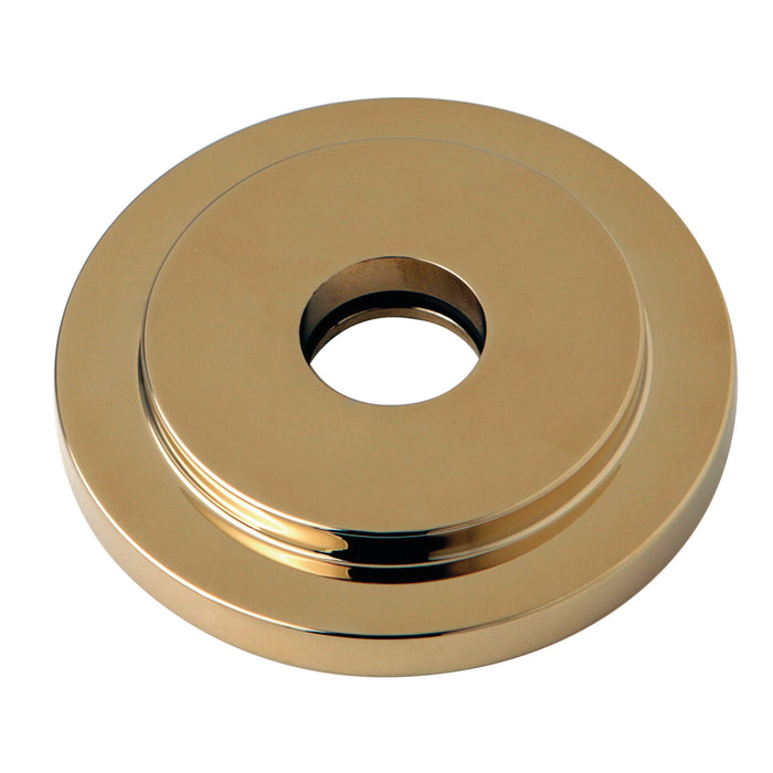 Kingston Brass FLEURO2 Manhattan Heavy Duty Round Solid Cast Brass Shower Flange, Polished Brass