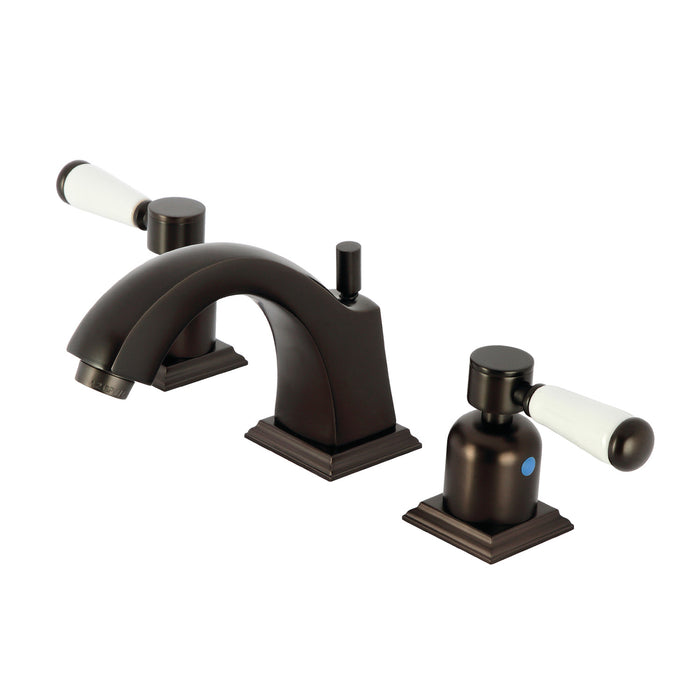 Kingston Brass FSC4685DPL Paris Widespread Bathroom Faucet with Pop-Up Drain, Oil Rubbed Bronze