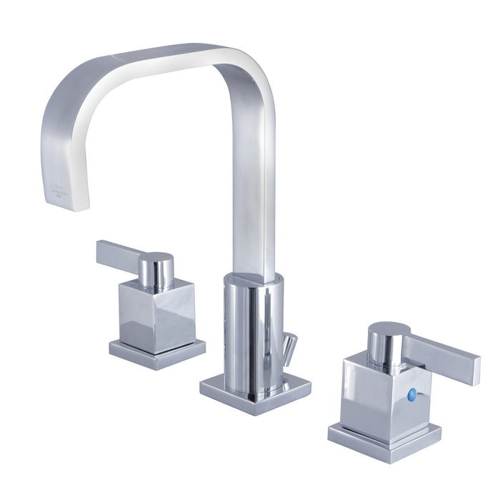 Fauceture FSC8961NQL Meridian Widespread Bathroom Faucet with Pop-Up Drain, Polished Chrome