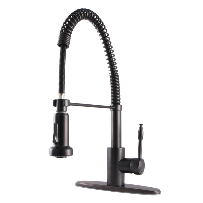 Gourmetier GSY8885NKL Nustudio Single-Handle Pre-Rinse Kitchen Faucet, Oil Rubbed Bronze