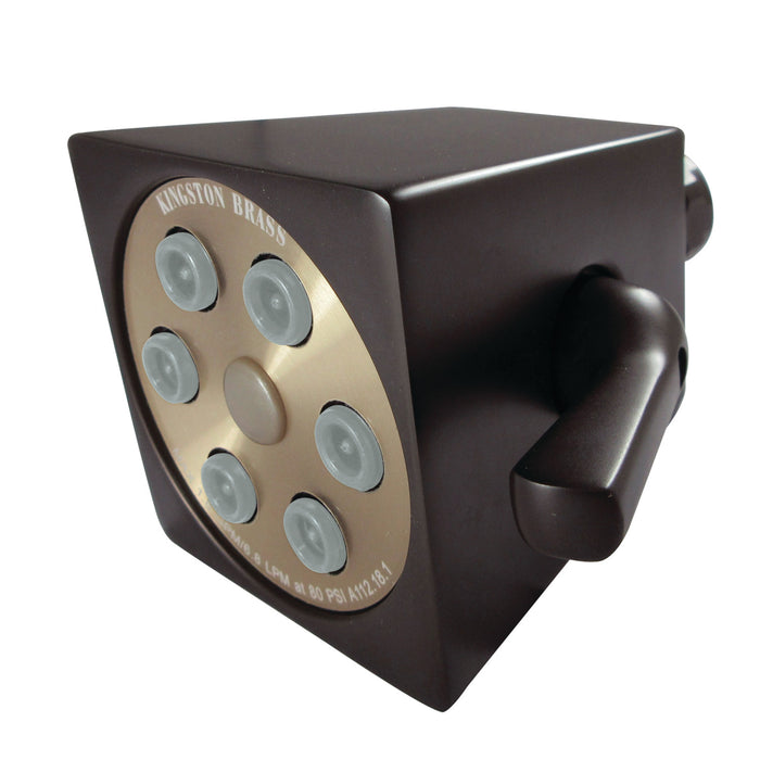 Kingston Brass K230A5 Monarch 2.8" Brass Square Shower Head, Oil Rubbed Bronze