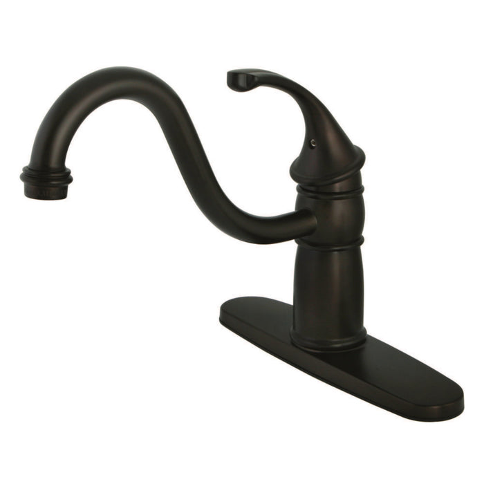 Kingston Brass KB1575GLLS Georgian 8" Centerset Kitchen Faucet without Sprayer, Oil Rubbed Bronze