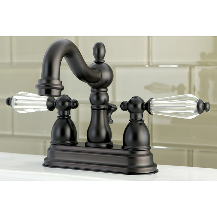 Kingston Brass KB1605WLL 4 in. Centerset Bathroom Faucet, Oil Rubbed Bronze