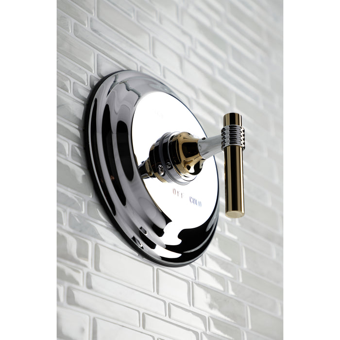 Kingston Brass KB2634MLTO Tub Only, Polished Chrome/Polished Brass