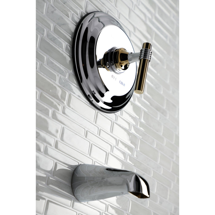 Kingston Brass KB2634MLTO Tub Only, Polished Chrome/Polished Brass