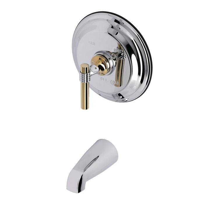 Kingston Brass KB2634MLTO Tub Only, Polished Chrome/Polished Brass