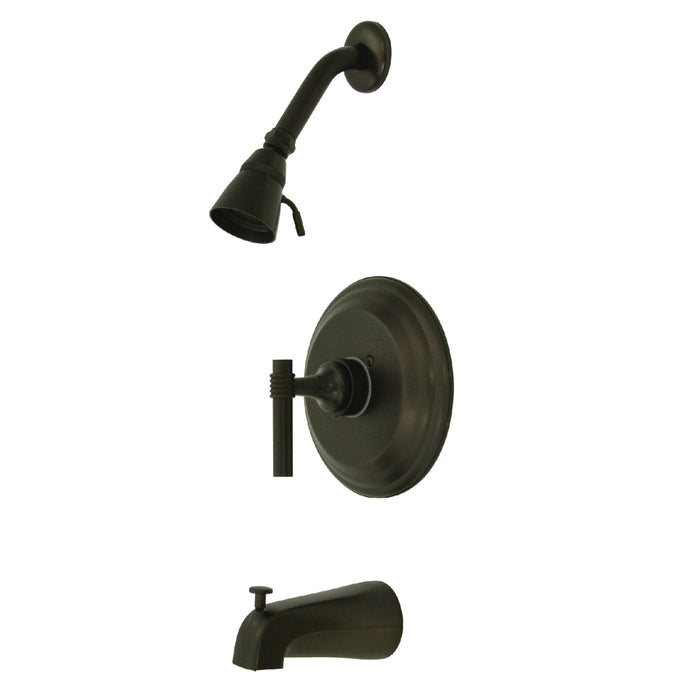 Kingston Brass KB2635ML Milano Tub & Shower Faucet, Oil Rubbed Bronze