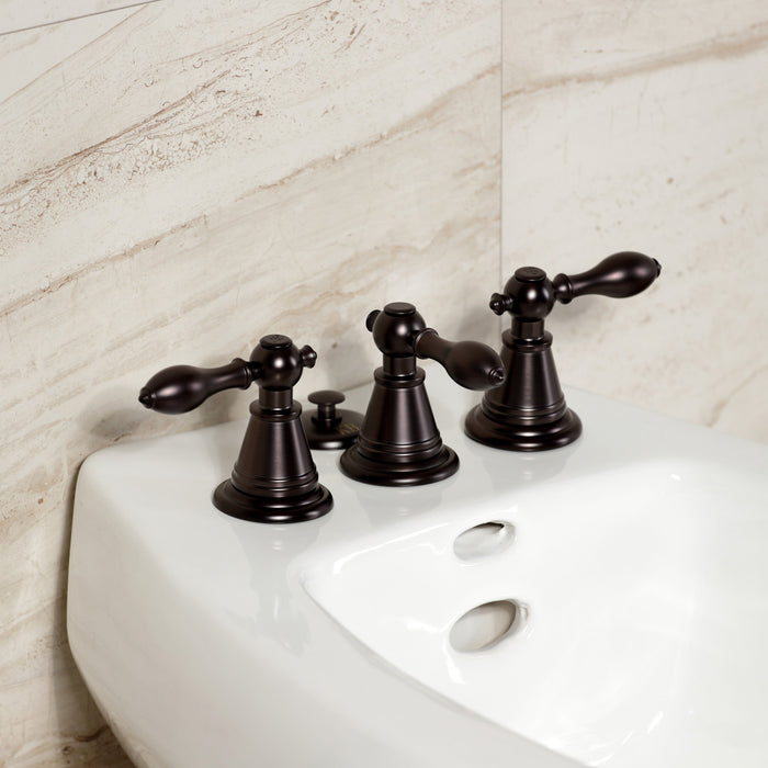 Kingston Brass KB325AL Victorian Three-Handle Bidet Faucet, Oil Rubbed Bronze