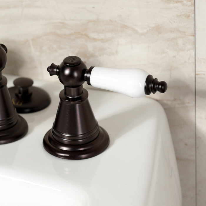 Kingston Brass KB325PL Victorian Three-Handle Bidet Faucet, Oil Rubbed Bronze