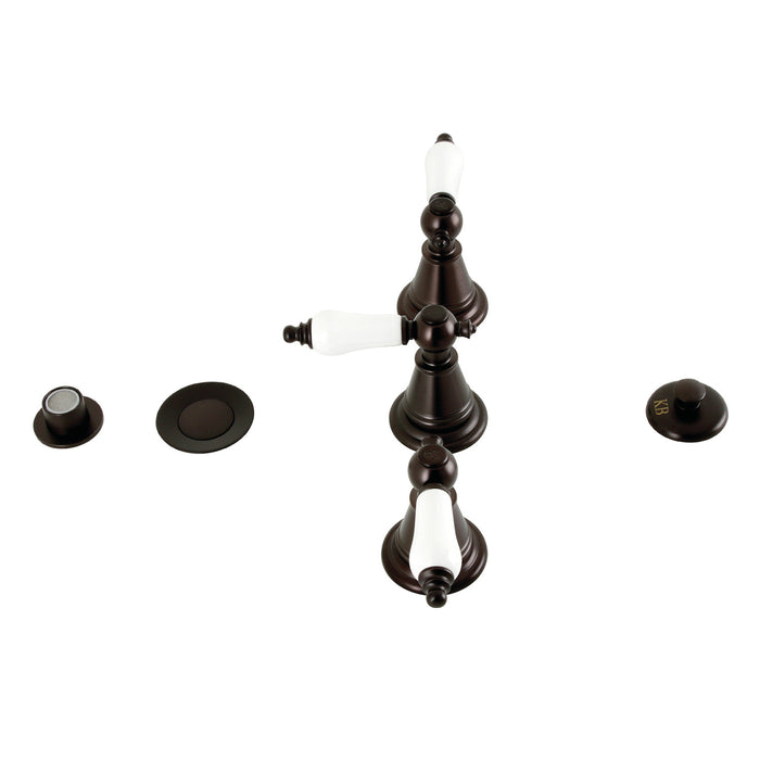 Kingston Brass KB325PL Victorian Three-Handle Bidet Faucet, Oil Rubbed Bronze