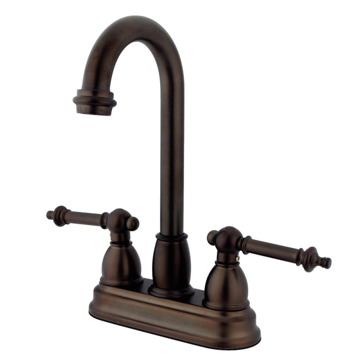 Kingston Brass KB3495TL Tremont Bar Faucet Without Pop-Up, Oil Rubbed Bronze