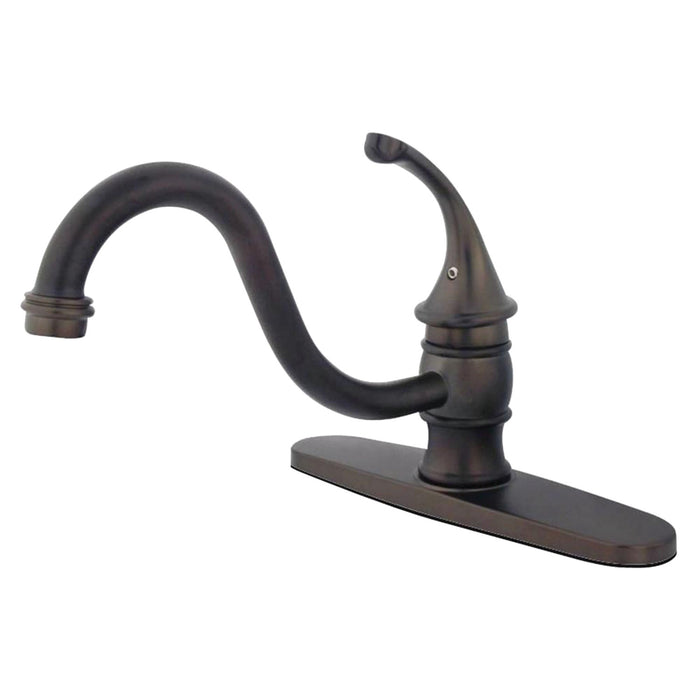 Kingston Brass KB3575GLLS Georgian 8" Centerset Kitchen Faucet without Sprayer, Oil Rubbed Bronze