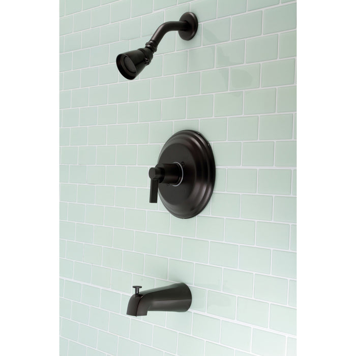 Kingston Brass KB3635NDL NuvoFusion Single-Handle Tub and Shower Faucet, Oil Rubbed Bronze