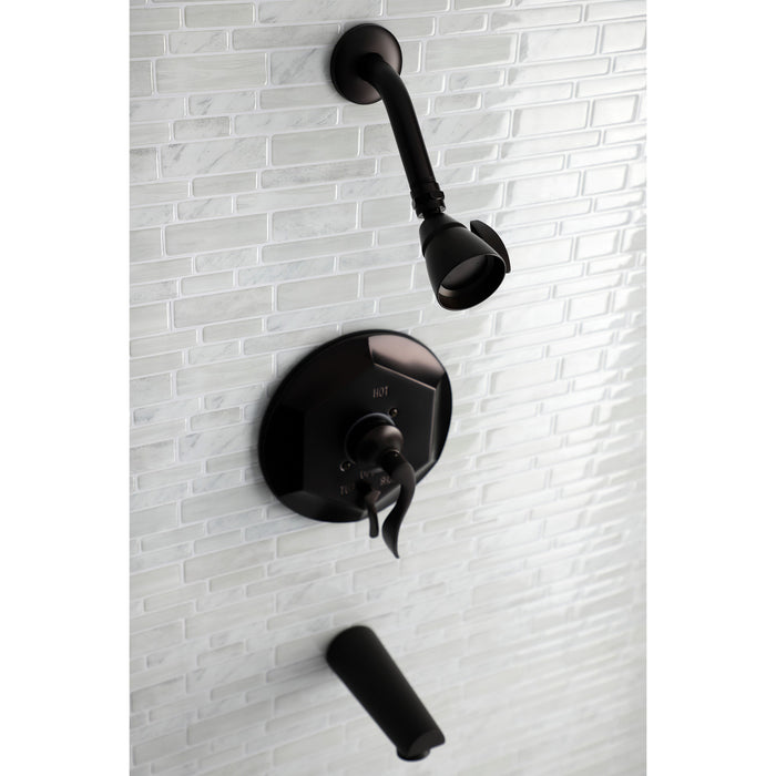 Kingston Brass KB46350DFL Tub and Shower Faucet, Oil Rubbed Bronze