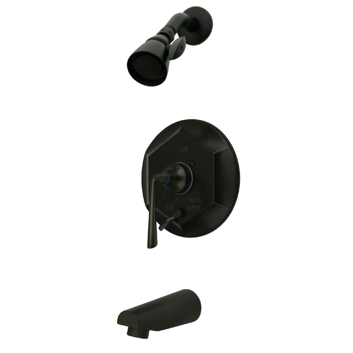 Kingston Brass KB46350ZL Silver Sage Tub & Shower Faucet with Diverter, Oil Rubbed Bronze