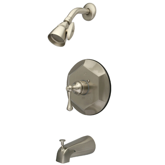 Kingston Brass KB4638BL English Vintage Tub with Shower Faucet, Brushed Nickel