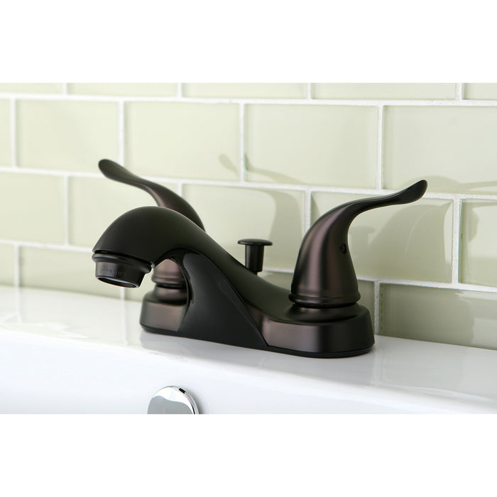 Kingston Brass KB5625YL 4 in. Centerset Bathroom Faucet, Oil Rubbed Bronze