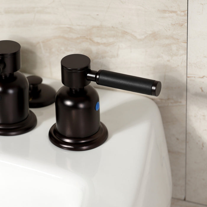 Kingston Brass KB6325DKL Kaiser Three-Handle Bidet Faucet, Oil Rubbed Bronze