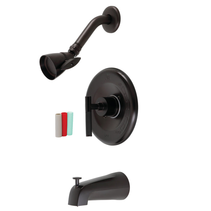 Kingston Brass KB6635CKL Kaiser Single-Handle Tub and Shower Faucet, Oil Rubbed Bronze