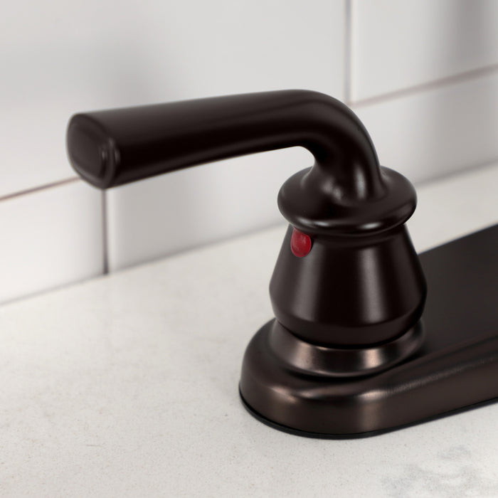 Kingston Brass KB725RXLSP Restoration 8-Inch Centerset Kitchen Faucet with Side Sprayer, Oil Rubbed Bronze