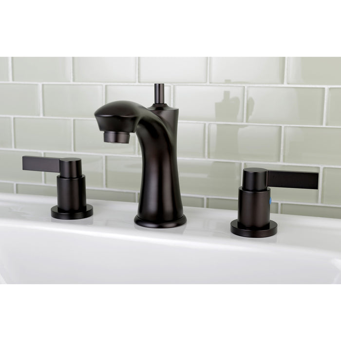 Kingston Brass KB7965NDL 8 in. Widespread Bathroom Faucet, Oil Rubbed Bronze