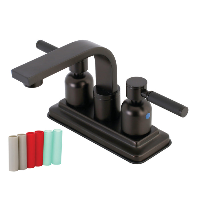 Kingston Brass KB8465DKL Kaiser 4-Inch Centerset Bathroom Faucet, Oil Rubbed Bronze