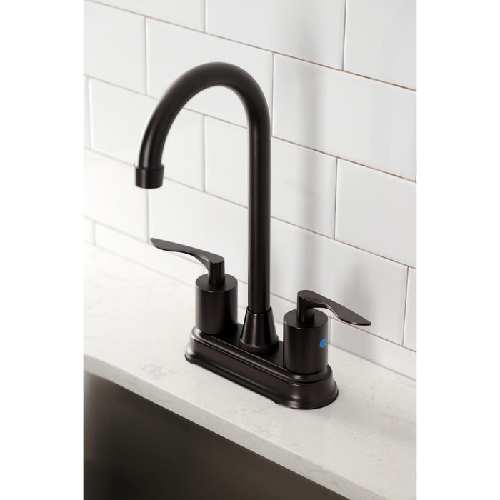 Kingston Brass KB8495SVL Two-Handle 2-Hole Deck Mount Bar Faucet in Oil Rubbed Bronze