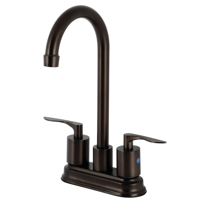 Kingston Brass KB8495SVL Two-Handle 2-Hole Deck Mount Bar Faucet in Oil Rubbed Bronze