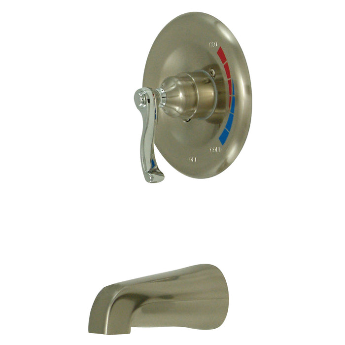 Kingston Brass KB8637FLTO Tub Only, Brushed Nickel/Polished Chrome