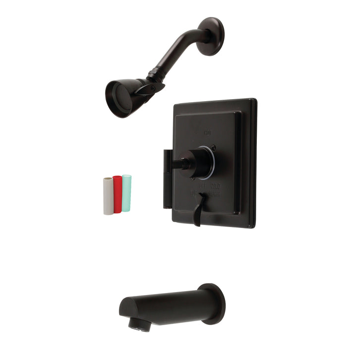 Kingston Brass KB86550CKL Kaiser Single-Handle Tub and Shower Faucet, Oil Rubbed Bronze