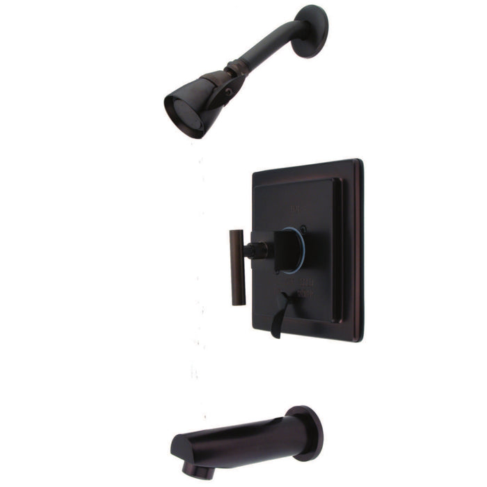 Kingston Brass KB86550CQL Claremont Tub & Shower Faucet, Oil Rubbed Bronze