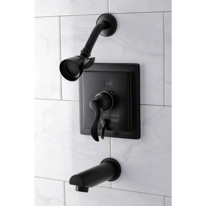 Kingston Brass KB86550DFL Tub and Shower Faucet, Oil Rubbed Bronze