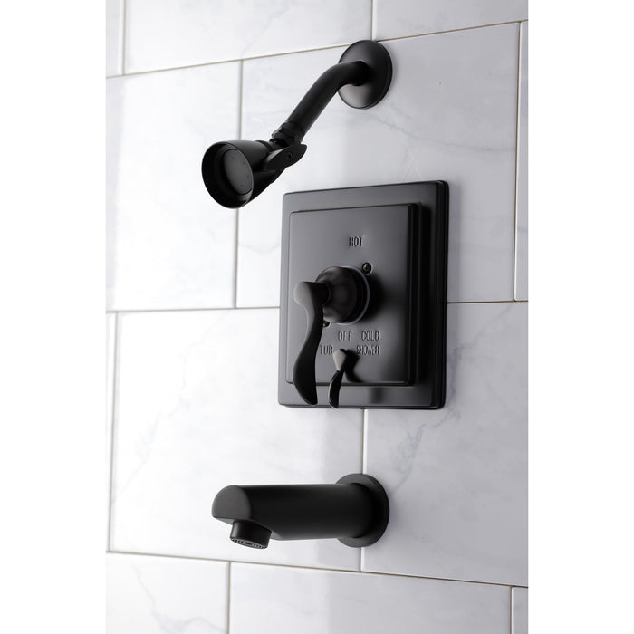 Kingston Brass KB86550DFL Tub and Shower Faucet, Oil Rubbed Bronze