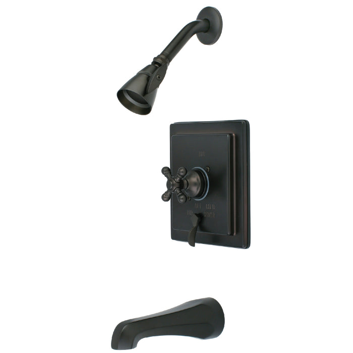 Kingston Brass KB86554BX English Vintage Tub & Shower Faucet With Diverter, Oil Rubbed Bronze