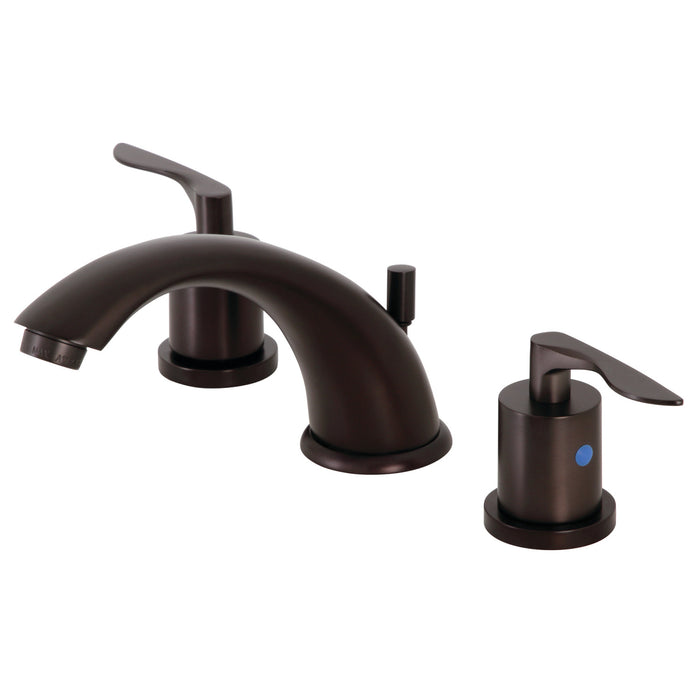 Kingston Brass KB8965SVL Two-Handle 3-Hole Deck Mount Widespread Bathroom Faucet with Pop-Up Drain in Oil Rubbed Bronze