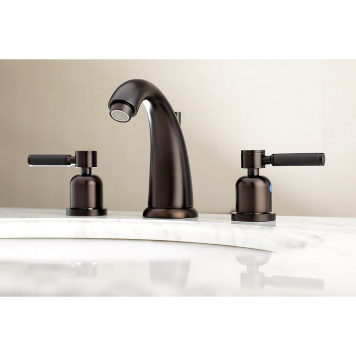 Kingston Brass KB8985DKL 8 in. Widespread Bathroom Faucet, Oil Rubbed Bronze