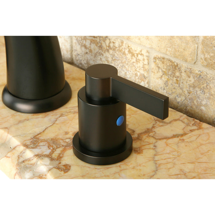 Kingston Brass KB8985NDL 8 in. Widespread Bathroom Faucet, Oil Rubbed Bronze