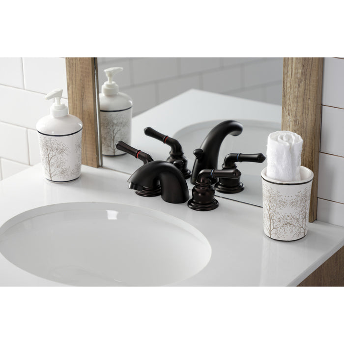 Kingston Brass KB955B Victorian Mini-Widespread Bathroom Faucet, Oil Rubbed Bronze