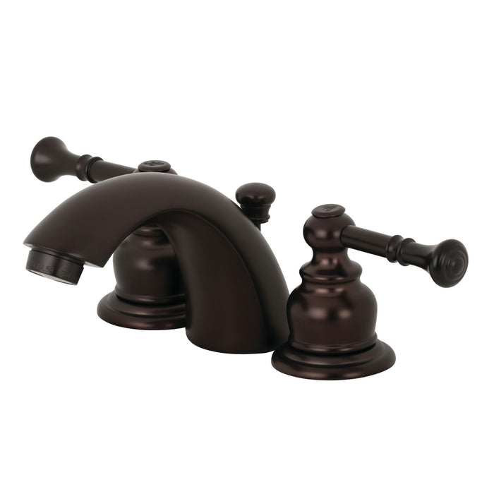 Kingston Brass KB955NL Naples Mini-Widespread Bathroom Faucet, Oil Rubbed Bronze