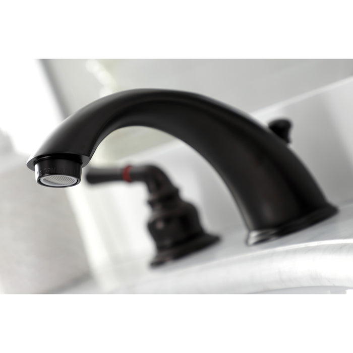 Kingston Brass KB965B Widespread Bathroom Faucet, Oil Rubbed Bronze