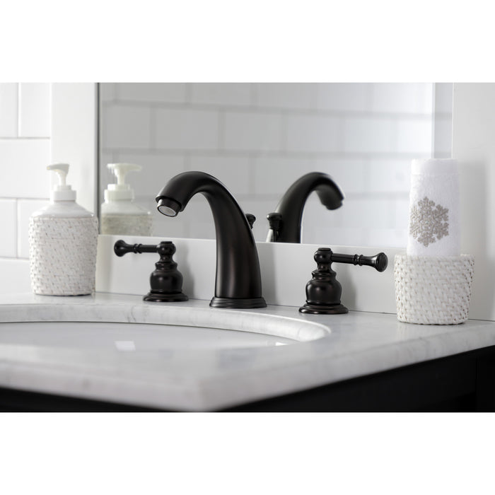 Kingston Brass KB985NL Widespread Bathroom Faucet, Oil Rubbed Bronze