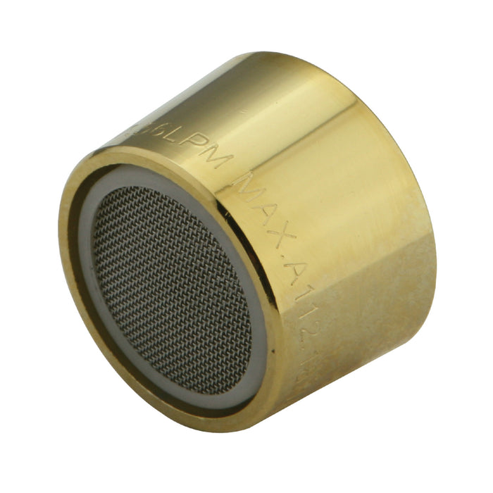 Kingston Brass KBSA622 Aerator for KB492 622 6152 6252 6492 6622 8622, Polished Brass