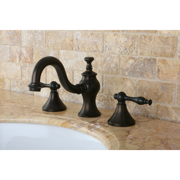 Kingston Brass KC7165NL 8 in. Widespread Bathroom Faucet, Oil Rubbed Bronze